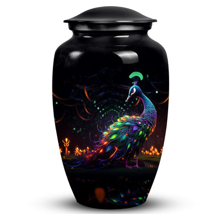 Aluminium Peacock Urn, classic design