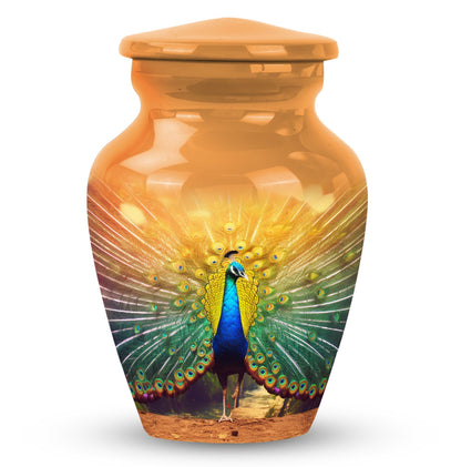 Large Classic Urn, Peacock Urns for Human Ashes.
