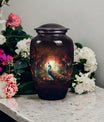 Classic 3-inch Peacock Memorial Urn made of Aluminium