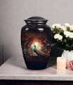 Classic 3-inch Peacock Memorial Urn made of Aluminium