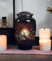 Classic 3-inch Peacock Memorial Urn made of Aluminium