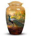 Classic Peacock Urn, a memorial gift for cremated ashes.
