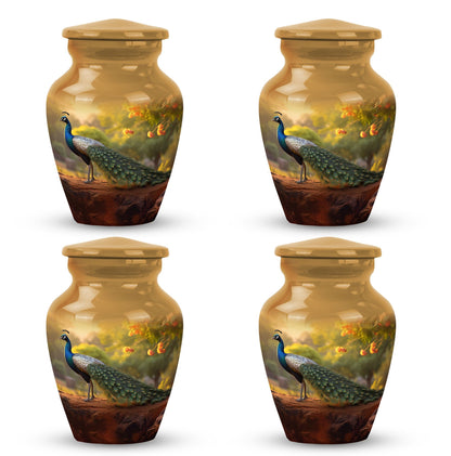 Classic Peacock Urn, a memorial gift for cremated ashes.