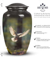 Large Classic Dove Flying Memorial Urn for Ashes