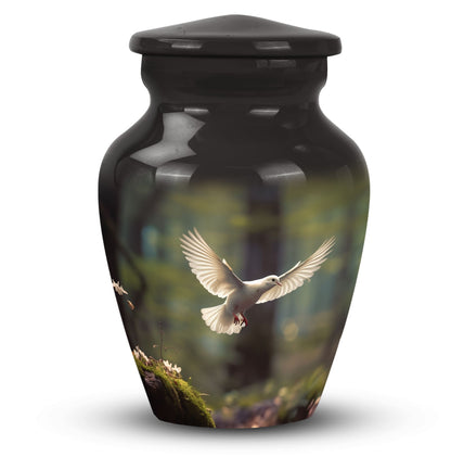 Large Classic Dove Flying Memorial Urn for Ashes