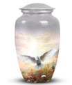 Classic Dove Urn for Ashes with Personalized Engraving.