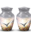 Classic Dove Urn for Ashes with Personalized Engraving.
