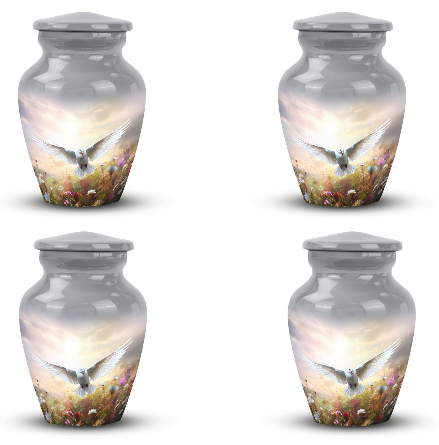 Classic Dove Urn for Ashes with Personalized Engraving.
