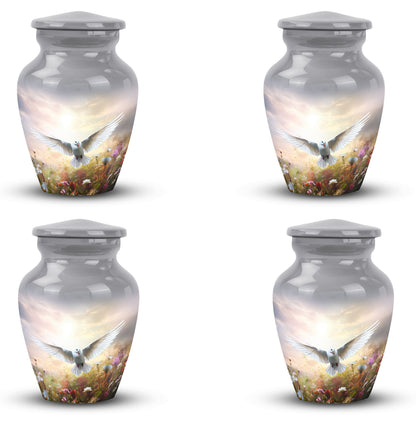 Classic Dove Urn for Ashes with Personalized Engraving.