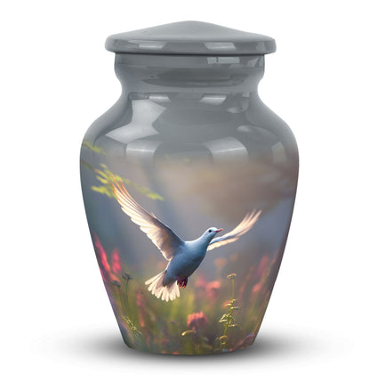 3-Inch Dove Urn, Classic design in Aluminium