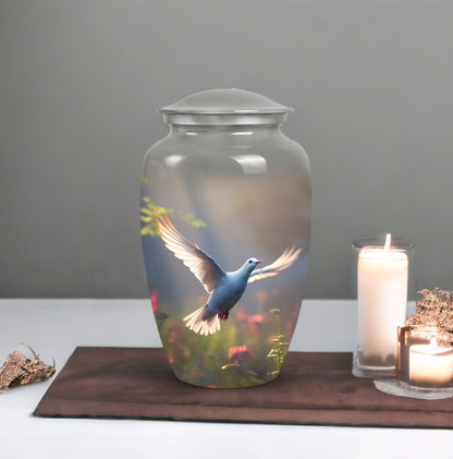 3-Inch Dove Urn, Classic design in Aluminium
