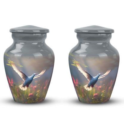3-Inch Dove Urn, Classic design in Aluminium