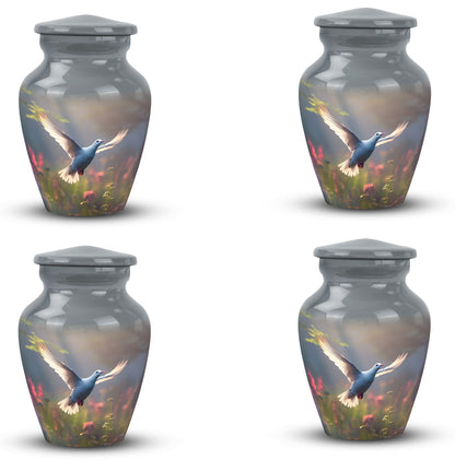 3-Inch Dove Urn, Classic design in Aluminium