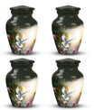 Classic Dove flying Memorial urn for cremation, customizable.