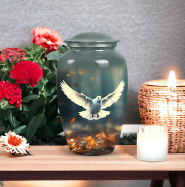 10 inch large Urn with 4 Keepsake 3 Inch Urns