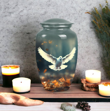 10 inch large Urn with 1 Keepsake 3 Inch Urn