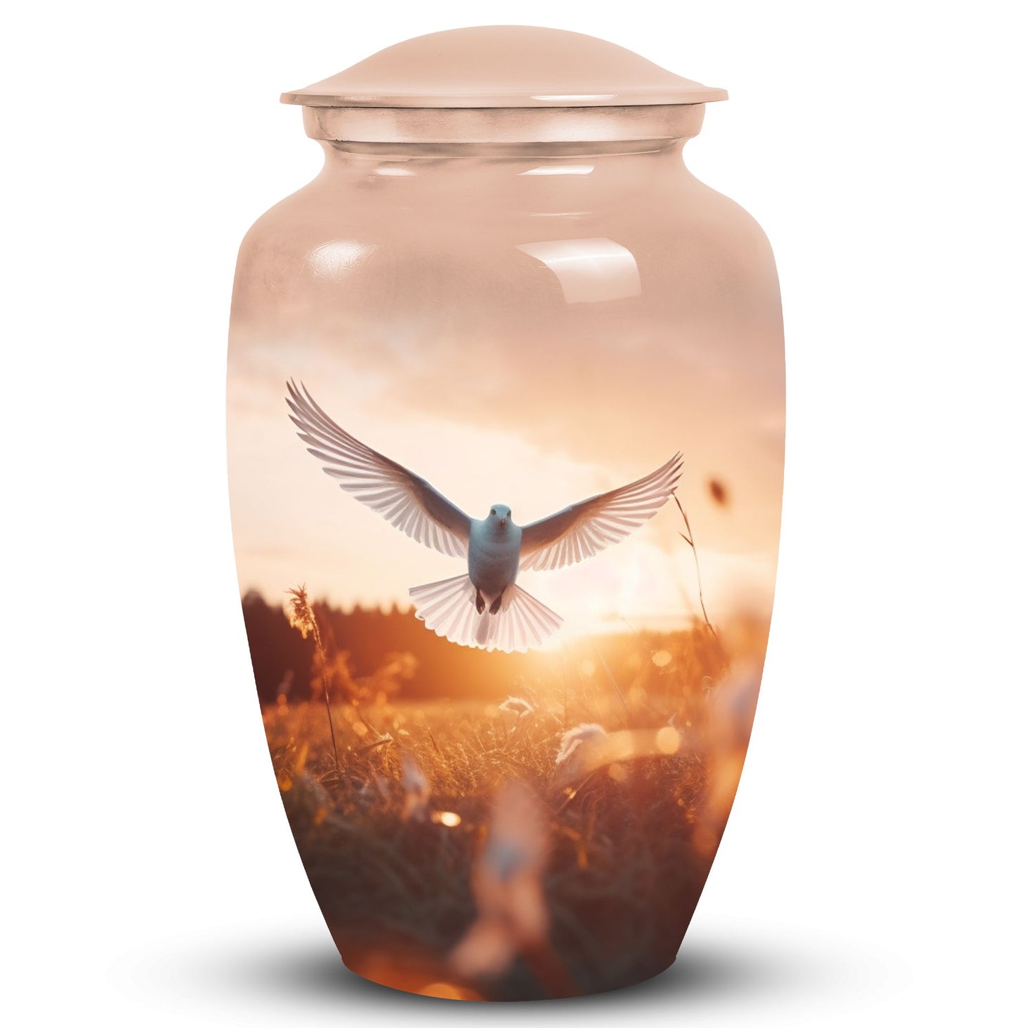 3-inch Aluminium Classic Dove Urns for Ashes.