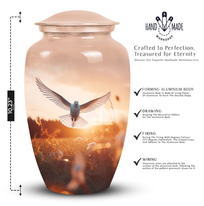 3-inch Aluminium Classic Dove Urns for Ashes.
