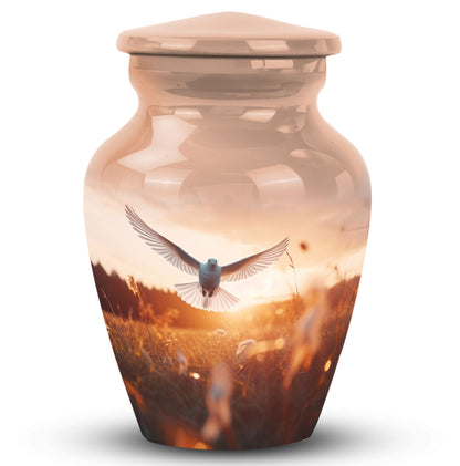3-inch Aluminium Classic Dove Urns for Ashes.