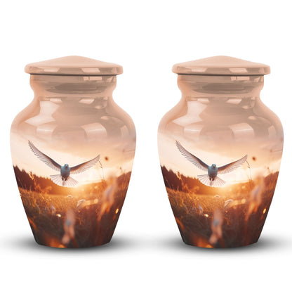 3-inch Aluminium Classic Dove Urns for Ashes.