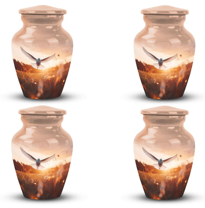 3-inch Aluminium Classic Dove Urns for Ashes.