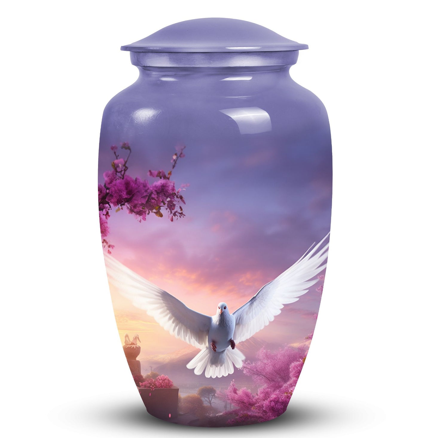 Classic Dove Cremation Urn for Human Ashes