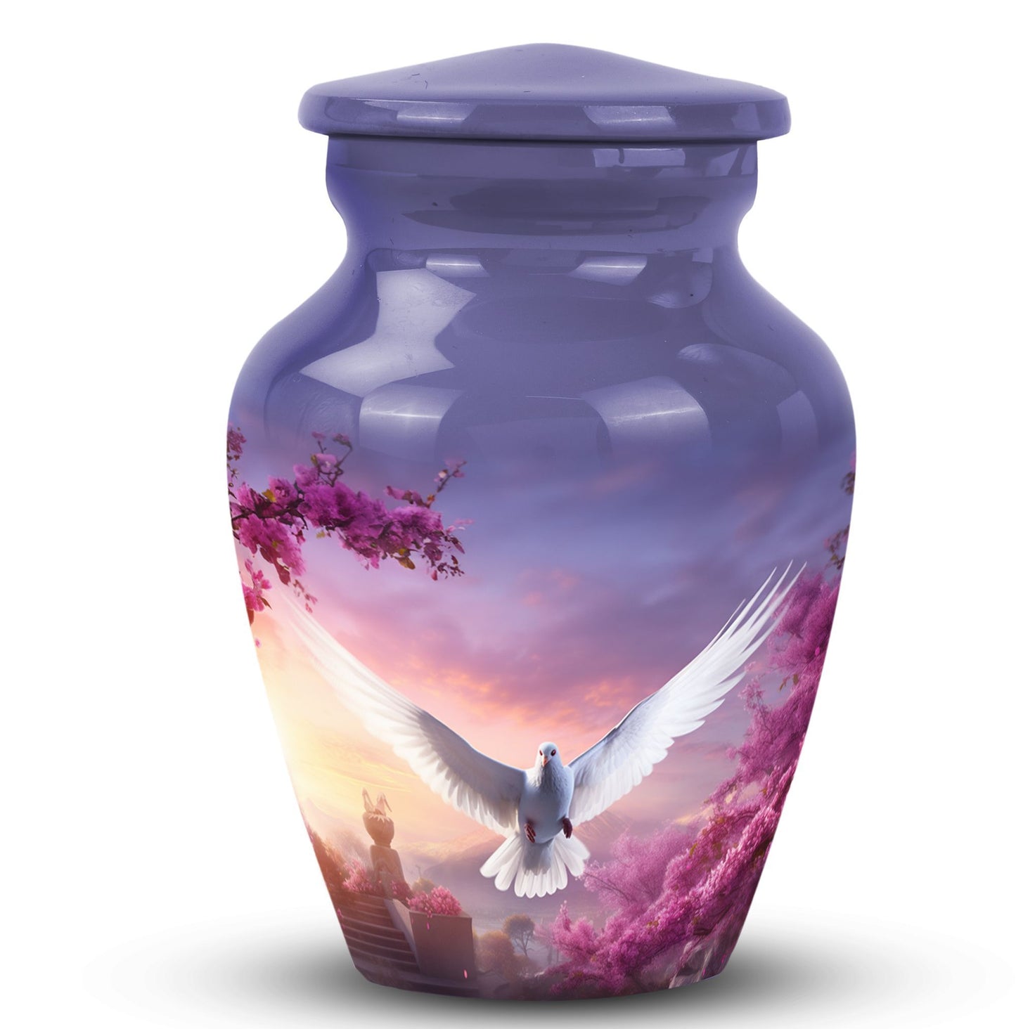 Classic Dove Cremation Urn for Human Ashes