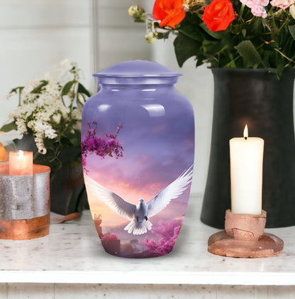 Classic Dove Cremation Urn for Human Ashes
