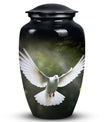 Classic Dove Urn in Aluminium.