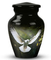 Classic Dove Urn in Aluminium.