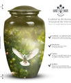 Dove Cremation Urn, Classic 3-Inch Aluminium Urn for Ashes