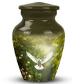 Dove Cremation Urn, Classic 3-Inch Aluminium Urn for Ashes