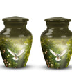 Dove Cremation Urn, Classic 3-Inch Aluminium Urn for Ashes