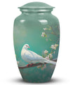 3-inch Dove Memorial large urn, Aluminium crafted.