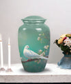 3-inch Dove Memorial large urn, Aluminium crafted.