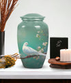 3-inch Dove Memorial large urn, Aluminium crafted.