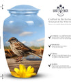 Classic 3-Inch Aluminium Sparrow Cremation Urn.