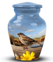 Classic 3-Inch Aluminium Sparrow Cremation Urn.