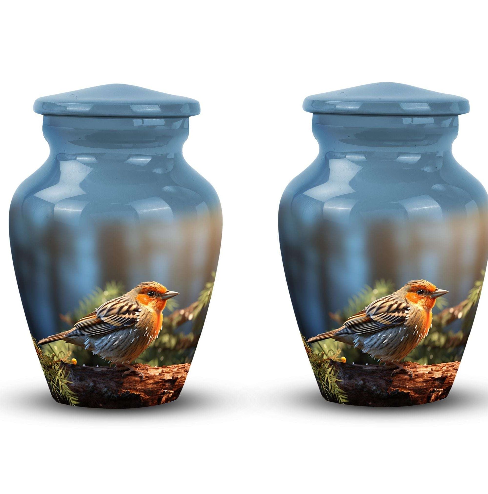 Large Puffy Sparrow Memorial Urn.