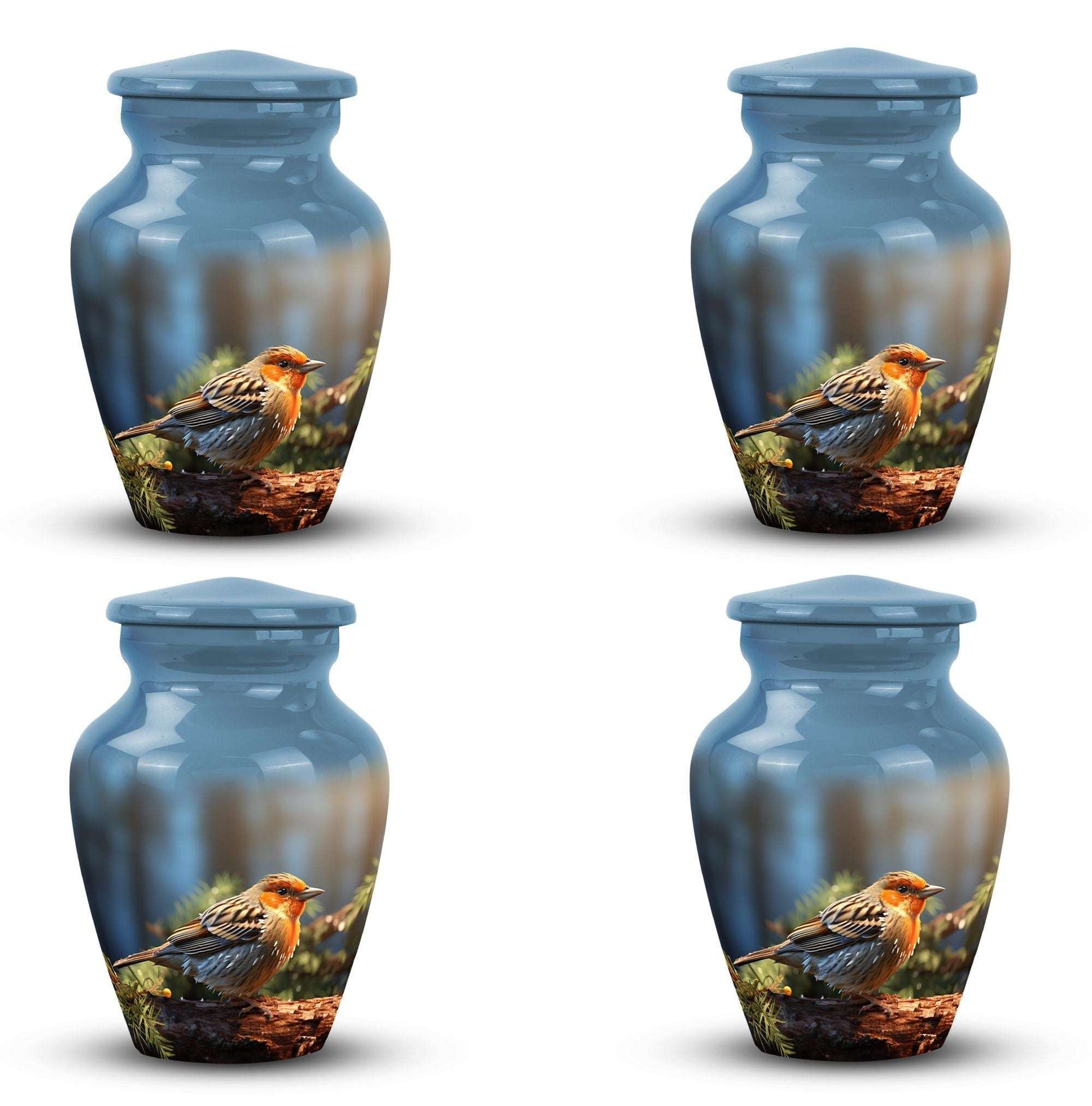 Large Puffy Sparrow Memorial Urn.