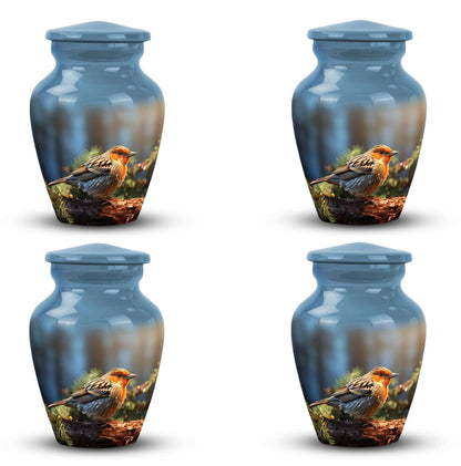 Large Puffy Sparrow Memorial Urn.