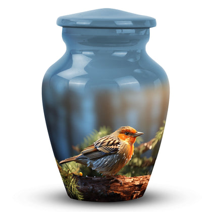 Large Puffy Sparrow Memorial Urn.