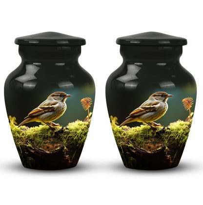 Sparrow Urn for Ashes, Classic  Memorial Cremation.
