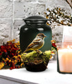 Sparrow Urn for Ashes, Classic  Memorial Cremation.