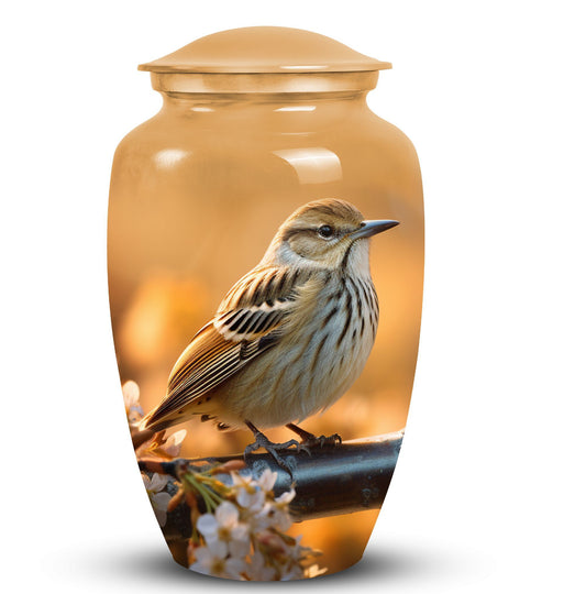 Classic Sparrow Urn for Ashes, customized cremation urn