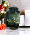 Blue Sparrow 3 Inch Classic Urn designed for human ashes.
