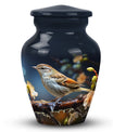 Classic Sparrow Urn, large aluminium cremation urn for ashes