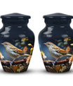Classic Sparrow Urn, large aluminium cremation urn for ashes