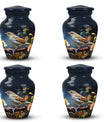 Classic Sparrow Urn, large aluminium cremation urn for ashes