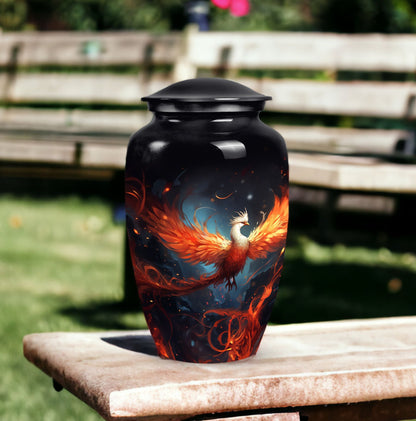 3-inch classic white phoenix urn made.